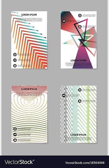 Business tri fold brochure design business vector image