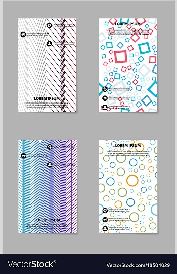 Business tri fold brochure design business vector image