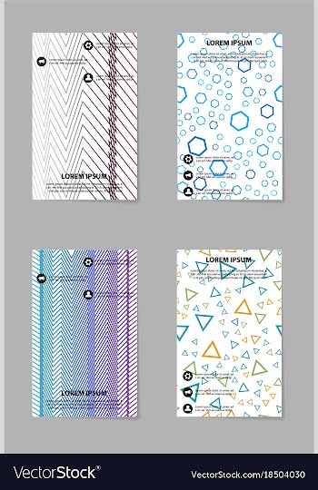 Business tri fold brochure design business vector image