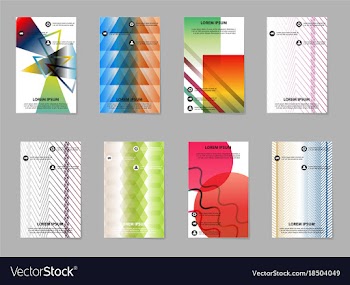 Business tri fold brochure design business vector image