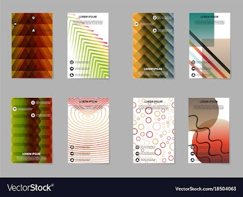 Business tri fold brochure design business vector image