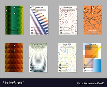 Business tri fold brochure design business vector image