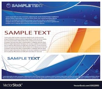 Business web banners vector image