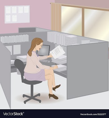 Business woman vector image