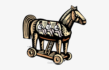 Business /woodcut Trojan Horse Royalty Free Vector - Trojan Horse ...