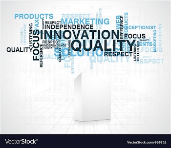 Business word cloud with 3d blank box vector image