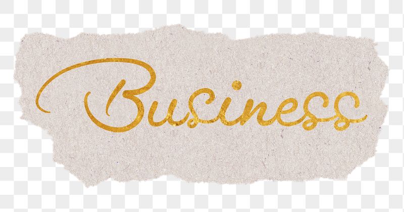 Business word png, gold glittery | Free PNG - rawpixel