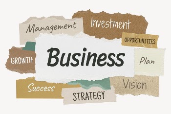 Business word, ripped paper typography | Free PSD - rawpixel