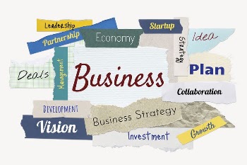 Business word, torn paper typography | Free PSD - rawpixel