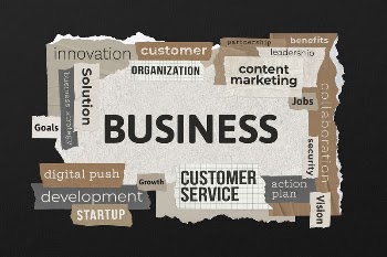 Business word, torn paper typography | Free PSD - rawpixel