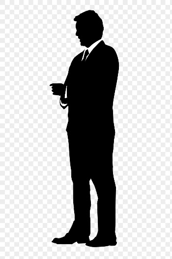 Businessman buttoning cufflinks png silhouette | Free PNG - rawpixel