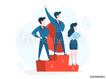 Businessman celebrate success