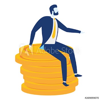 businessman character coins