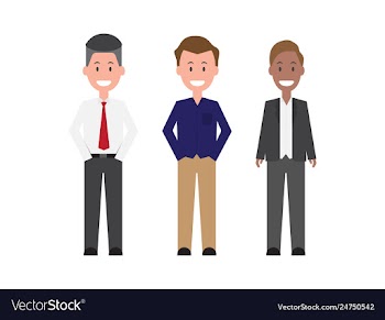 Businessman character flat design vector image