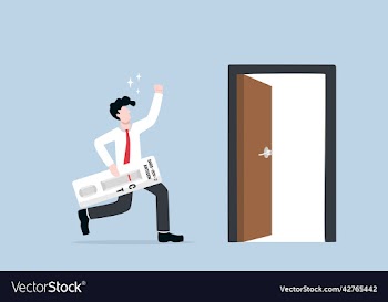 businessman enter office with negative covid test