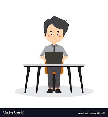 businessman freelance working desk with laptop