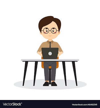 businessman freelance working desk with laptop