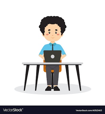 businessman freelance working desk with laptop