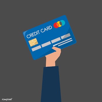 Businessman holding a credit card | Free stock vector - 437621