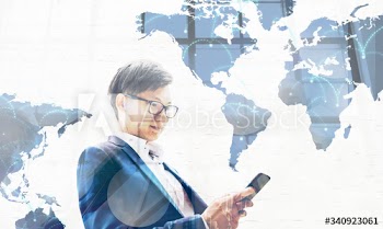 Businessman on the phone