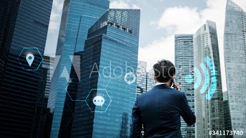 Businessman on the phone