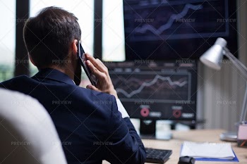 Businessman On The Phone