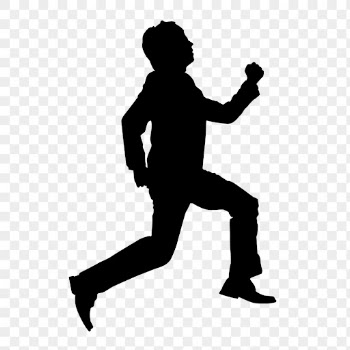 Businessman png silhouette, running towards | Free PNG - rawpixel