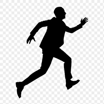 Businessman running  png silhouette | Free PNG - rawpixel