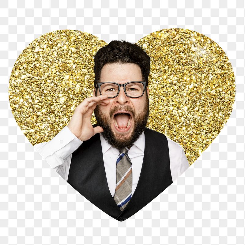 Businessman screaming png badge sticker, | Free PNG - rawpixel