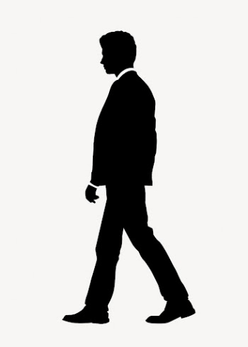 Businessman silhouette clipart, walking gesture | Free Vector - rawpixel