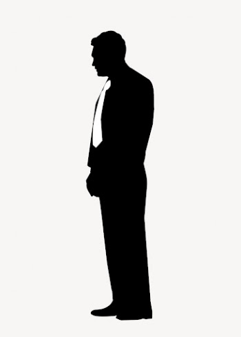 Businessman standing posture silhouette clipart | Free Vector - rawpixel