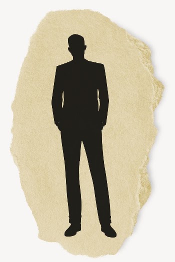 Businessman, standing silhouette ripped paper, | Free PSD - rawpixel