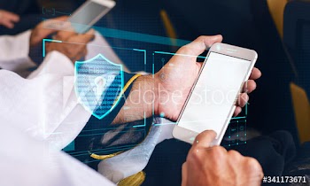 Businessman using a phone