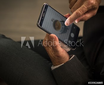 Businessman using his mobile phone