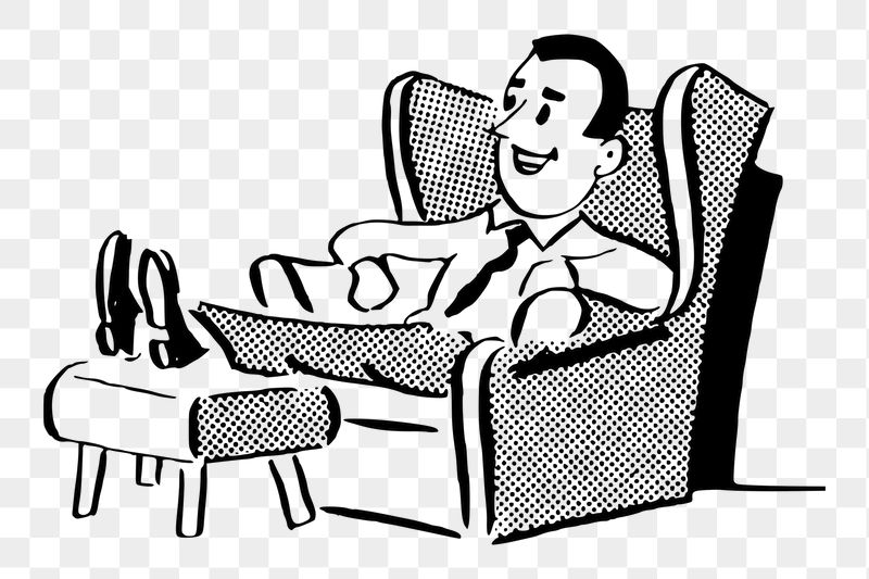 Businessman watching TV png sticker, | Free PNG - rawpixel