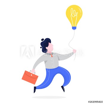 Businessman with idea