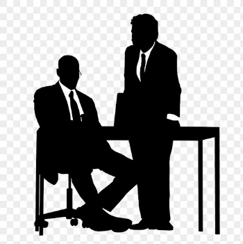 Businessmen png silhouette, colleagues discussing | Free PNG - rawpixel