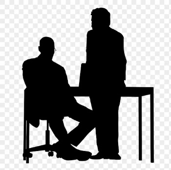 Businessmen png silhouette, colleagues discussing | Free PNG - rawpixel