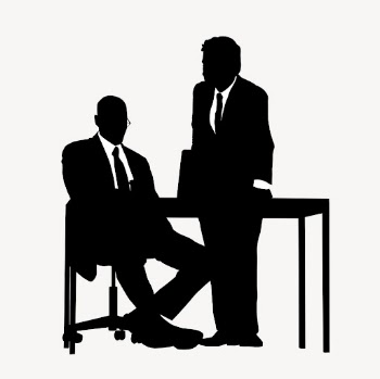 Businessmen silhouette, colleagues discussing work | Free Vector - rawpixel