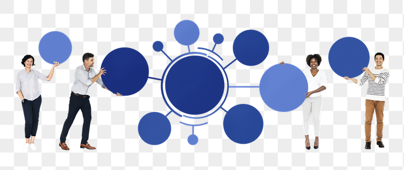 Businesspeople holding png mind maps, | Free PNG - rawpixel