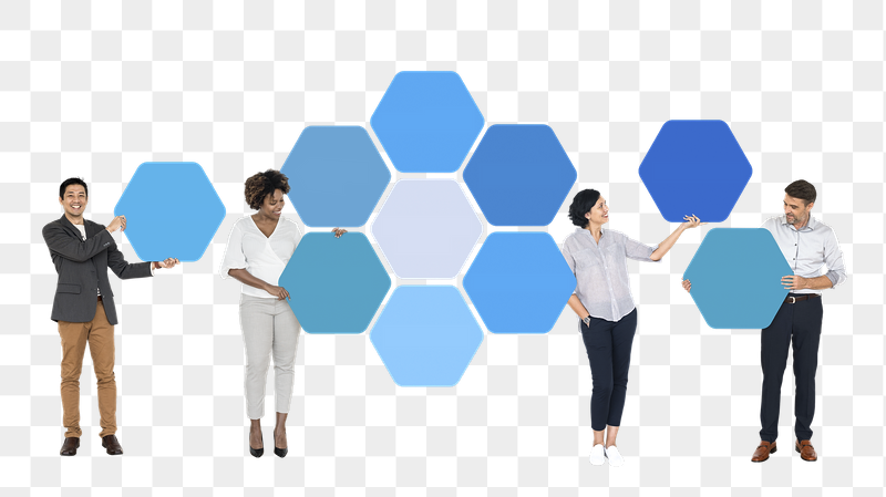 Businesspeople holding png mind maps, | Free PNG - rawpixel