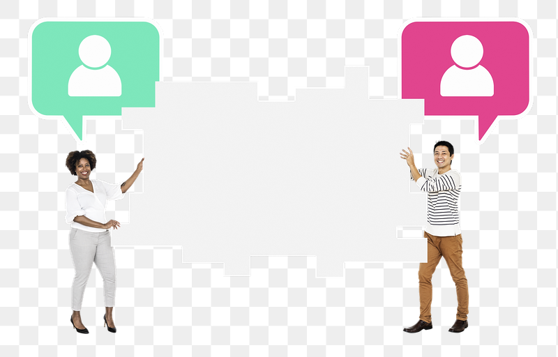 Businesspeople holding png mind maps, | Free PNG - rawpixel