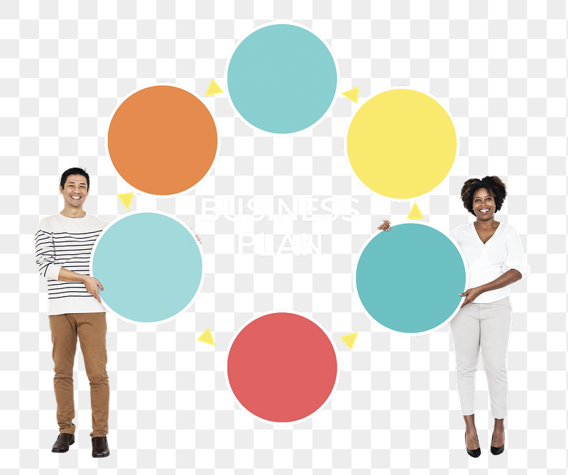 Businesspeople holding png mind maps, | Free PNG - rawpixel