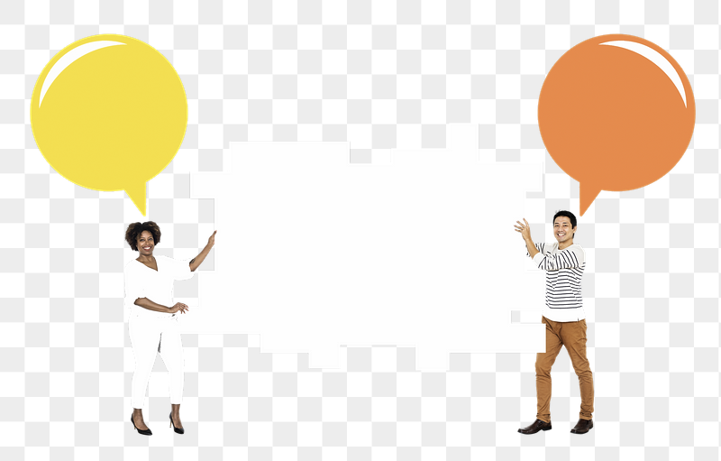 Businesspeople holding png mind maps, | Free PNG - rawpixel