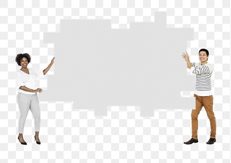 Businesspeople holding png mind maps, | Free PNG - rawpixel