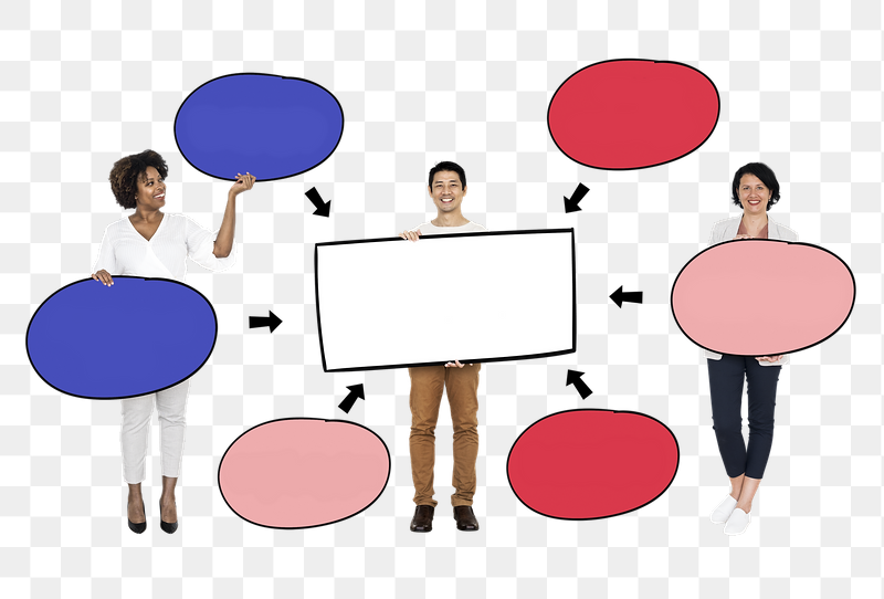 Businesspeople holding png mind maps, | Free PNG - rawpixel
