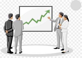 Businessperson Advertising Cartoon - Vector business meeting a few people 