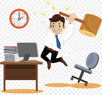 Businessperson Anger Illustration - An angry business man 