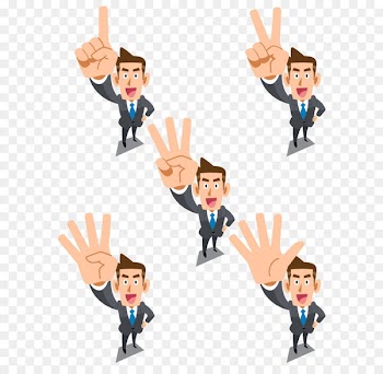 Businessperson Cartoon Illustration - White collar business people vector material 