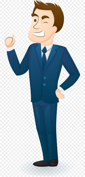 Businessperson Download Company - Point thumbs up business people 